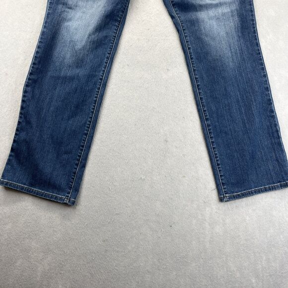 Levis 580 Jeans Womens Size 16W PLUS Blue Denim Defined Waist Straight Retro - Picture 6 of 16